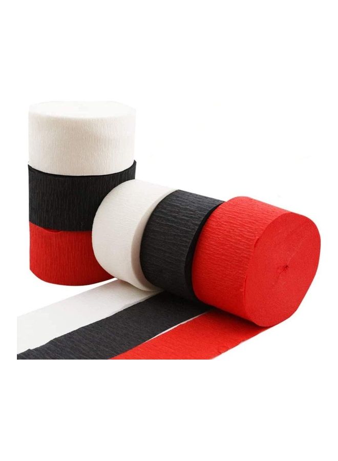 Party Time - 6-Piece Crepe Paper Rolls Party Streamer - Image 1