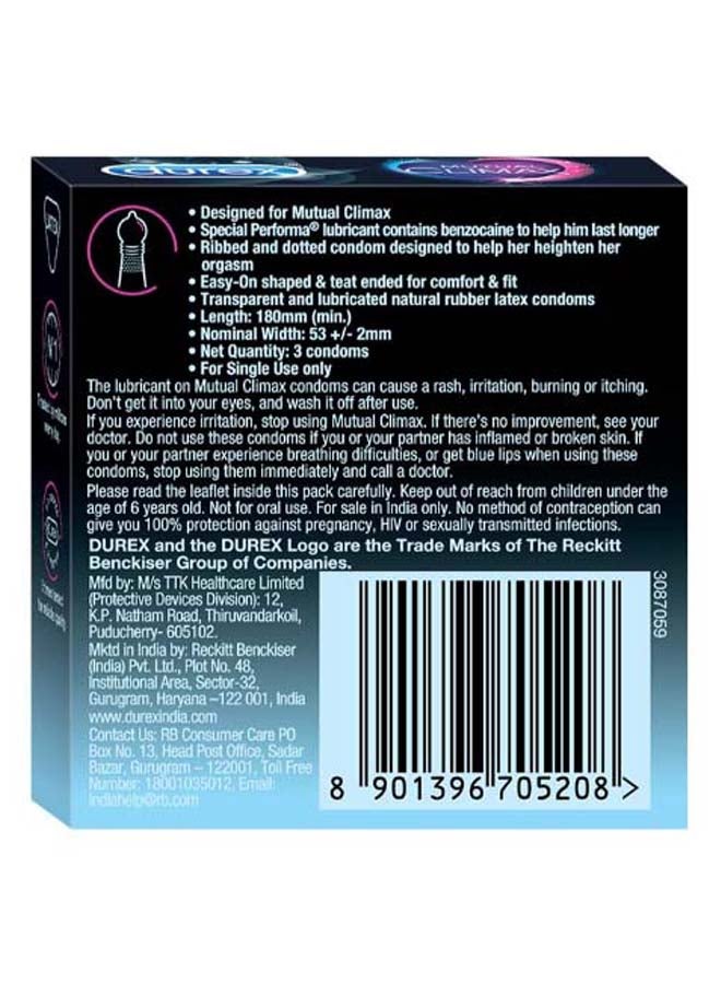 Durex Mutual Climax Condom Pack of 2 - Image 3