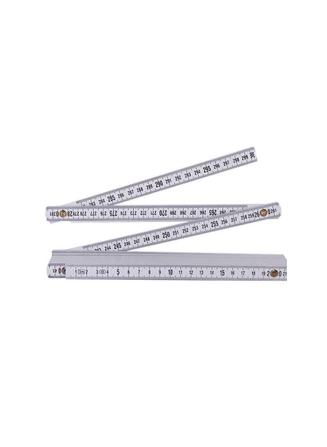 suki Folding Plastic Ruler Silver 2meter 