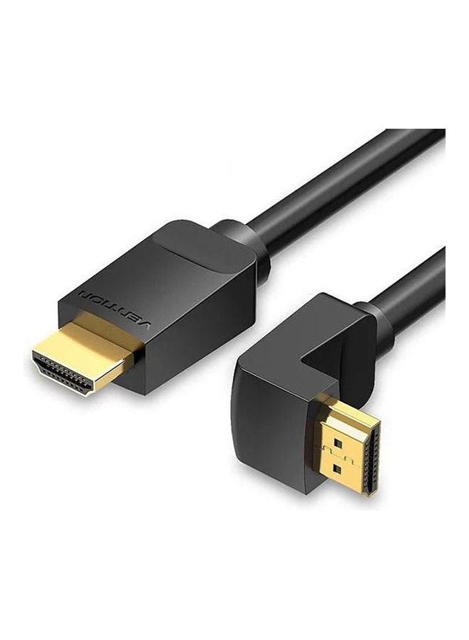 Hdmi Right Angle Cable 90 Degrees BLack