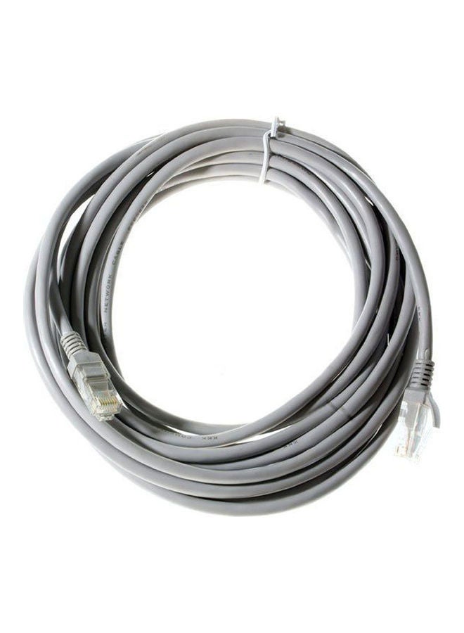 RJ45 Cat5e Ethernet Network Lan Internet Router Cable Patch PC Modem Lead Grey 