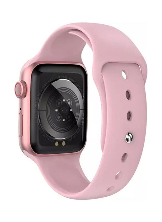 ساعة يد ذكية HW22 بشاشة كاملة من السلسلة 6 وردي - Image 2