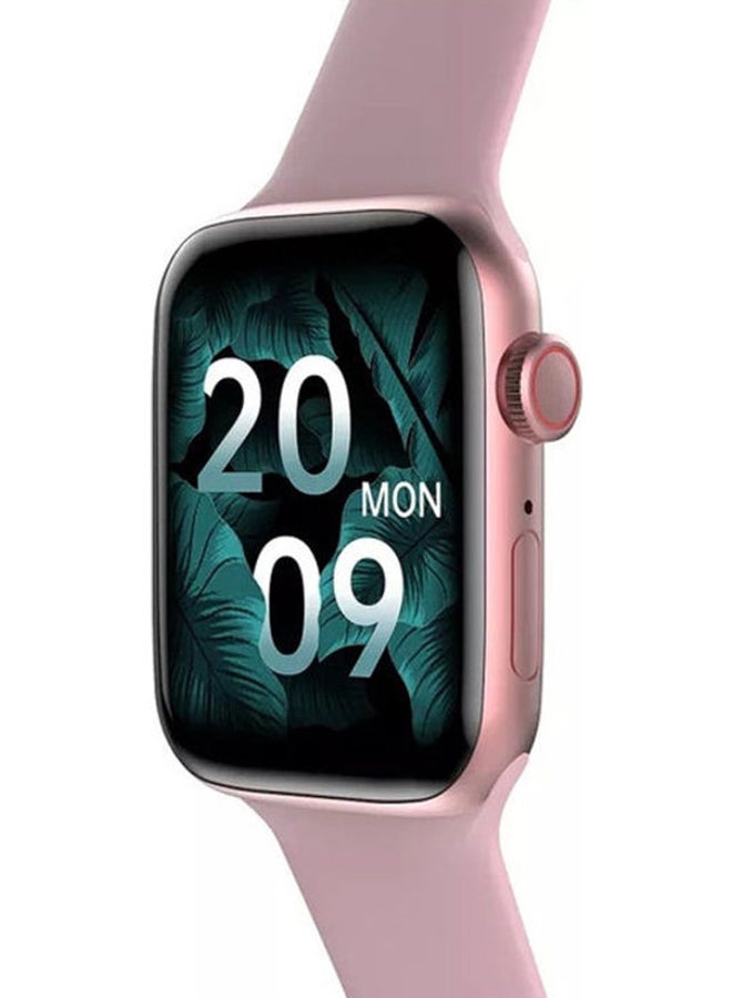 ساعة يد ذكية HW22 بشاشة كاملة من السلسلة 6 وردي - Image 4