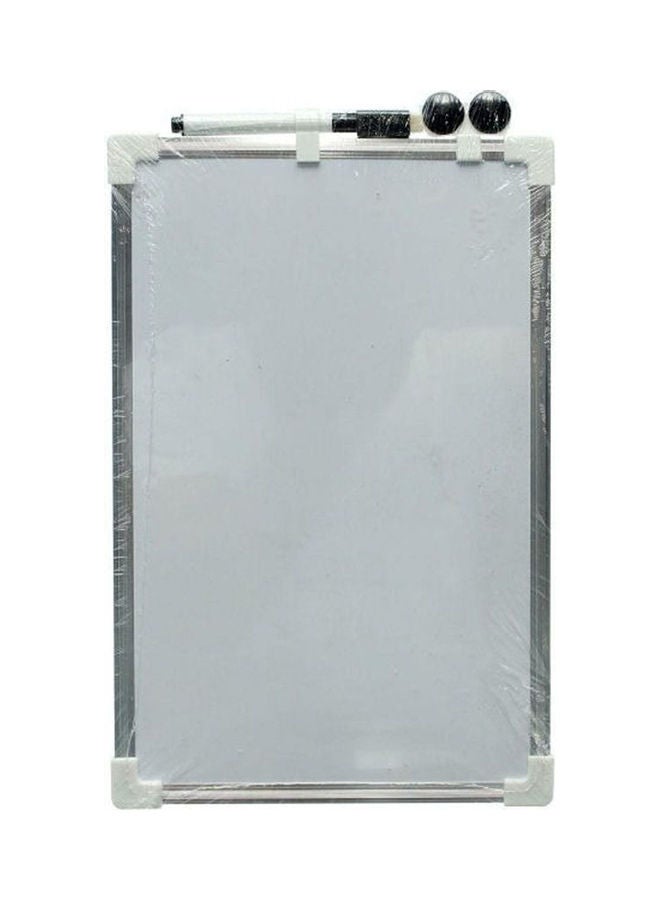 Magnetic Whiteboard With Pen And 2 Magnetic Clip For Kids White