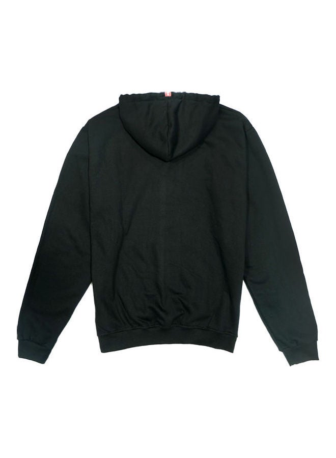 NEILO Net Printed Hoodie Black  - Image 2