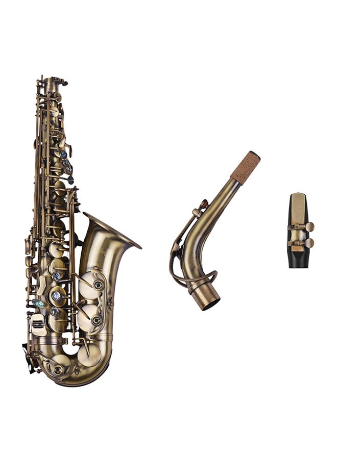 Muslady - Antique Finish E-Flat Alto Saxophone With Padded Carry Case - Image 1