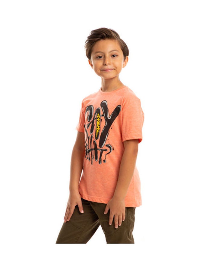 Andora Smart And Stylish Addition To Your Wardrobe T-Shirt Orange - Image 2