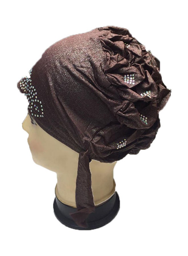 SD Stylish Comfortable Bonnet Cap Brown  - Image 3