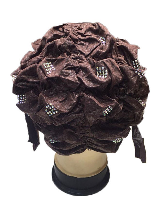 SD Stylish Comfortable Bonnet Cap Brown  - Image 2