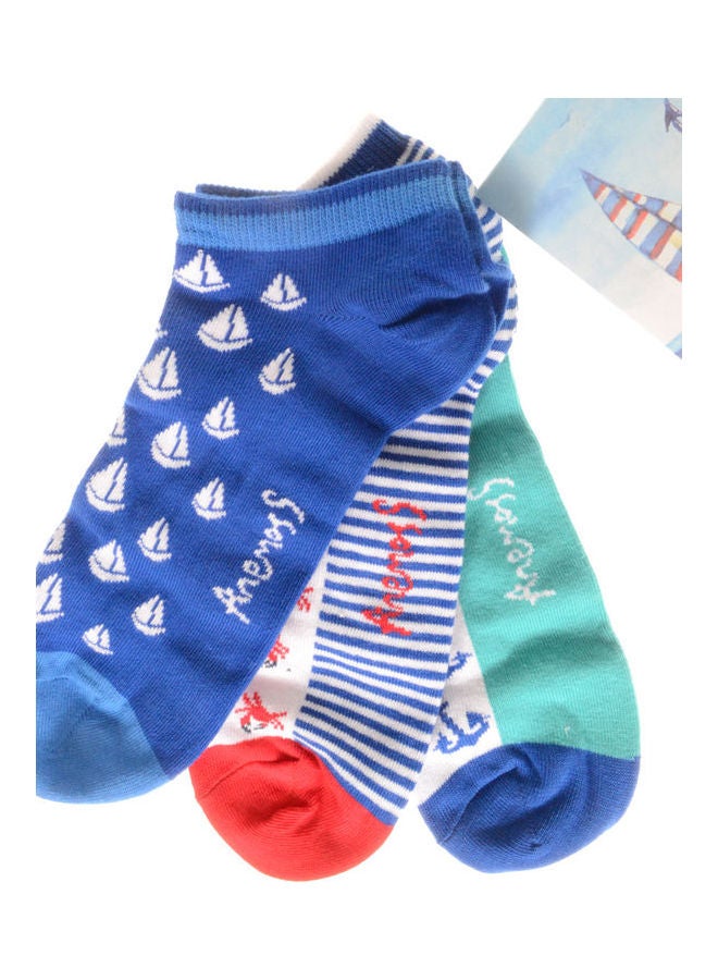 Biggdesign 3-Pair Colorful Anemoss Socks Set Multicolour  - Image 1