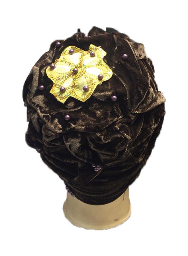 SD Stylish Comfortable Bonnet Cap Brown  - Image 2