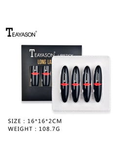 TEAYASON 4-Pack Waterproof Matte Lipstick Multicolour  - Image 2