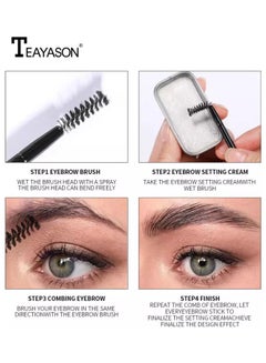 TEAYASON Styling Soap Eyebrow Gel With Brush Multicolour  - Image 3