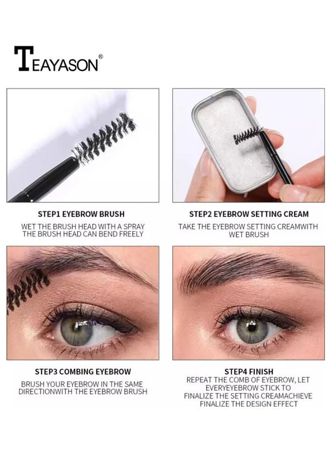 TEAYASON Styling Soap Eyebrow Gel With Brush Multicolour  - Image 3
