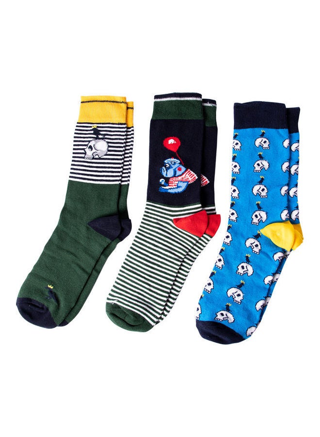 Biggdesign 3-Pairs Mr Allright Socks Set Multicolour  - Image 1