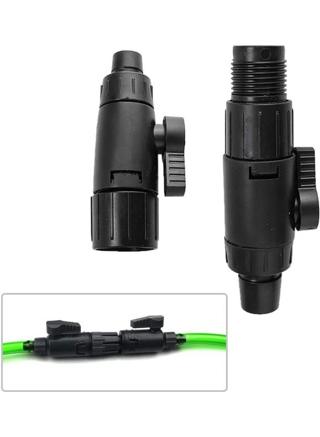 Generic Aquarium Fish Tank Hose Pipe Quick Release Connector Control Valve Black 18cm - Image 5