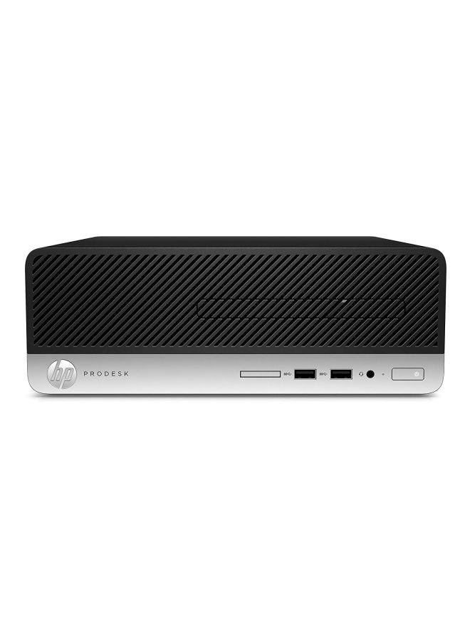 كمبيوتر شخصي بصندوق عمودي طراز PRO 400 G4 SFF 1KN93EA بمعالج كور i5/ذاكرة وصول عشوائي سعتها 4 جيجا بايت/محرك أقراص ثابت سعته 500 جيجا بايت/ بطاقة رسومات مدمجة ولوحة مفاتيح وماوس أسود/فضي