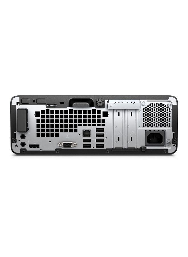 كمبيوتر شخصي بصندوق عمودي طراز PRO 400 G4 SFF 1KN93EA بمعالج كور i5/ذاكرة وصول عشوائي سعتها 4 جيجا بايت/محرك أقراص ثابت سعته 500 جيجا بايت/ بطاقة رسومات مدمجة ولوحة مفاتيح وماوس أسود/فضي