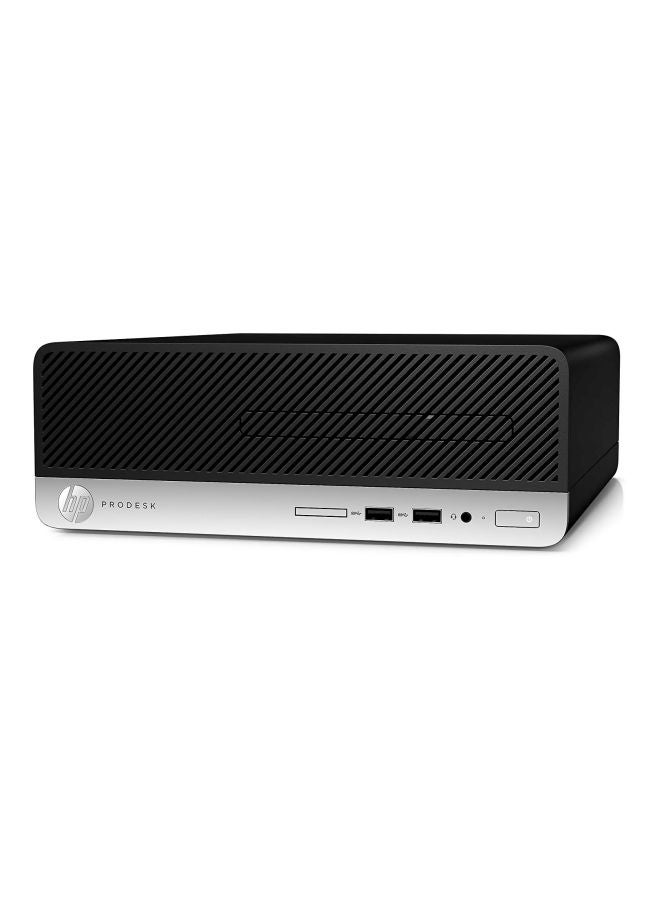 كمبيوتر شخصي بصندوق عمودي طراز PRO 400 G4 SFF 1KN93EA بمعالج كور i5/ذاكرة وصول عشوائي سعتها 4 جيجا بايت/محرك أقراص ثابت سعته 500 جيجا بايت/ بطاقة رسومات مدمجة ولوحة مفاتيح وماوس أسود/فضي