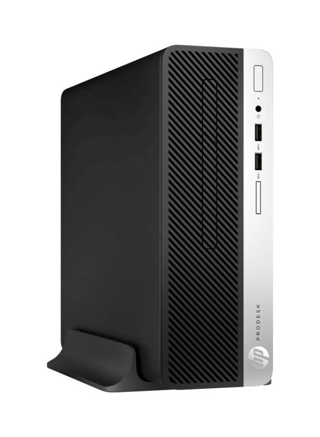 كمبيوتر شخصي بصندوق عمودي طراز PRO 400 G4 SFF 1KN93EA بمعالج كور i5/ذاكرة وصول عشوائي سعتها 4 جيجا بايت/محرك أقراص ثابت سعته 500 جيجا بايت/ بطاقة رسومات مدمجة ولوحة مفاتيح وماوس أسود/فضي