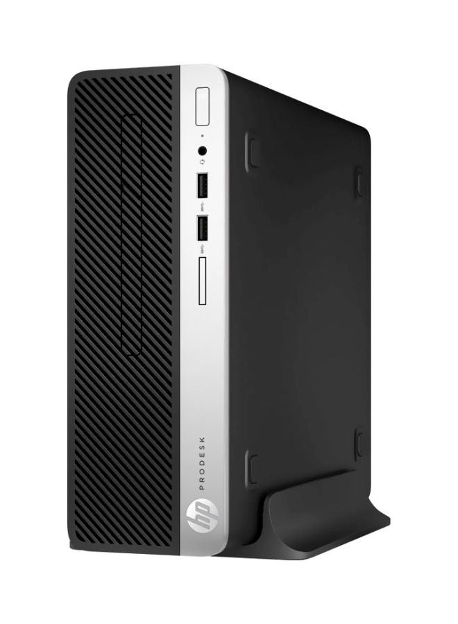 كمبيوتر شخصي بصندوق عمودي طراز PRO 400 G4 SFF 1KN93EA بمعالج كور i5/ذاكرة وصول عشوائي سعتها 4 جيجا بايت/محرك أقراص ثابت سعته 500 جيجا بايت/ بطاقة رسومات مدمجة ولوحة مفاتيح وماوس أسود/فضي