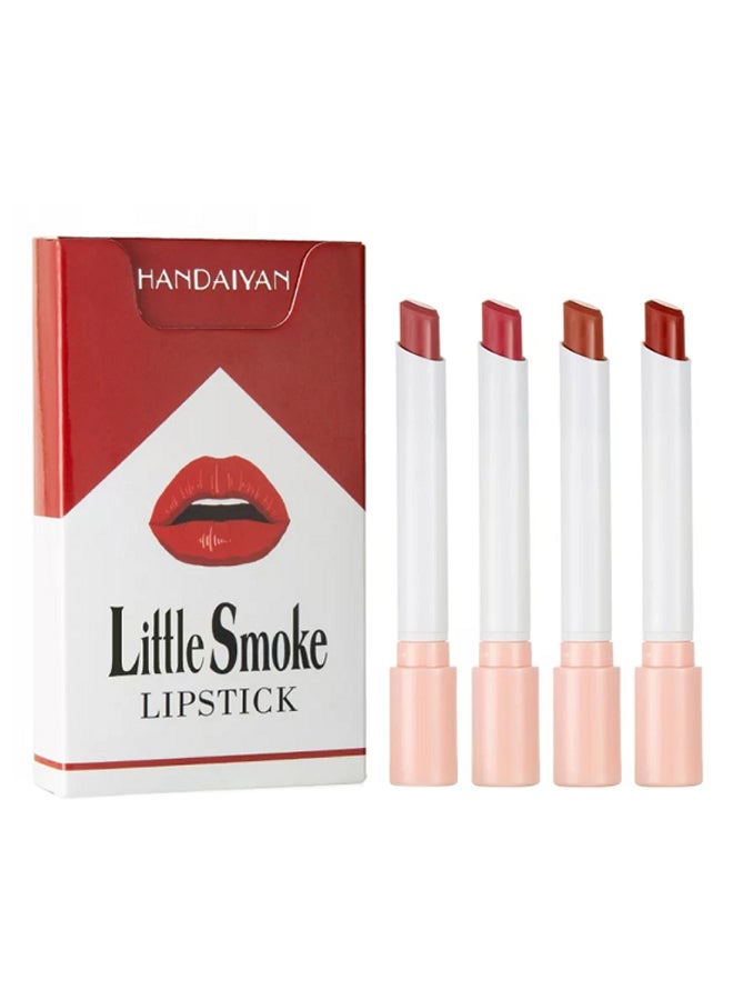 Handaiyan 4-Piece Matte Long Lasting Lipstick Multicolour  - Image 1