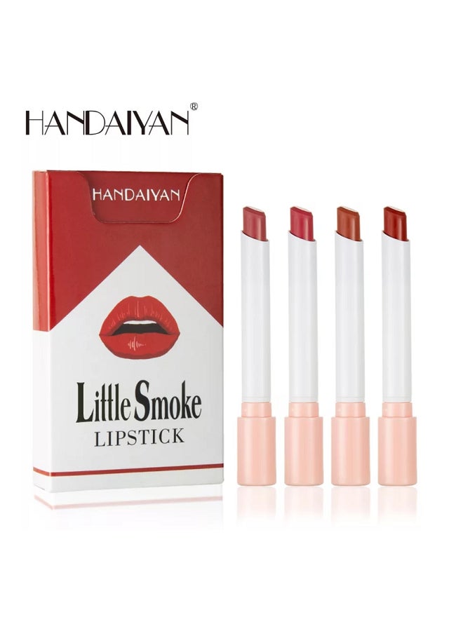 Handaiyan 4-Piece Matte Long Lasting Lipstick Multicolour  - Image 2