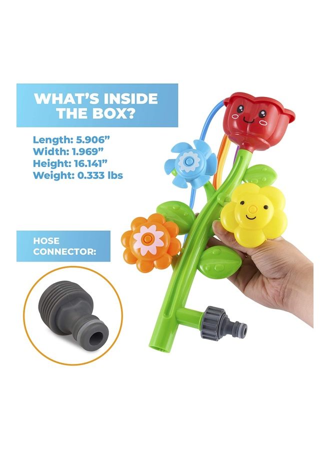 مس تيارا لعبة رشاش ماء بتصميم وردة 29x16x6سم - Image 2