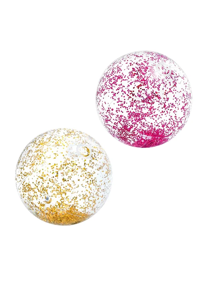 INTEX Transparent Glitter Beach Ball - Assorted 51 cm