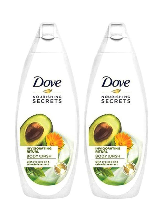 Dove 2-Piece Nourishing Secrets Invigorating Ritual Body Wash Avocado Oil And Calendula Extract Set 250ml