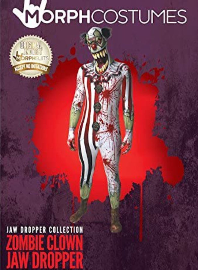 Morphsuits - Zombie Clown Jaw Dropper Costume M - Image 1
