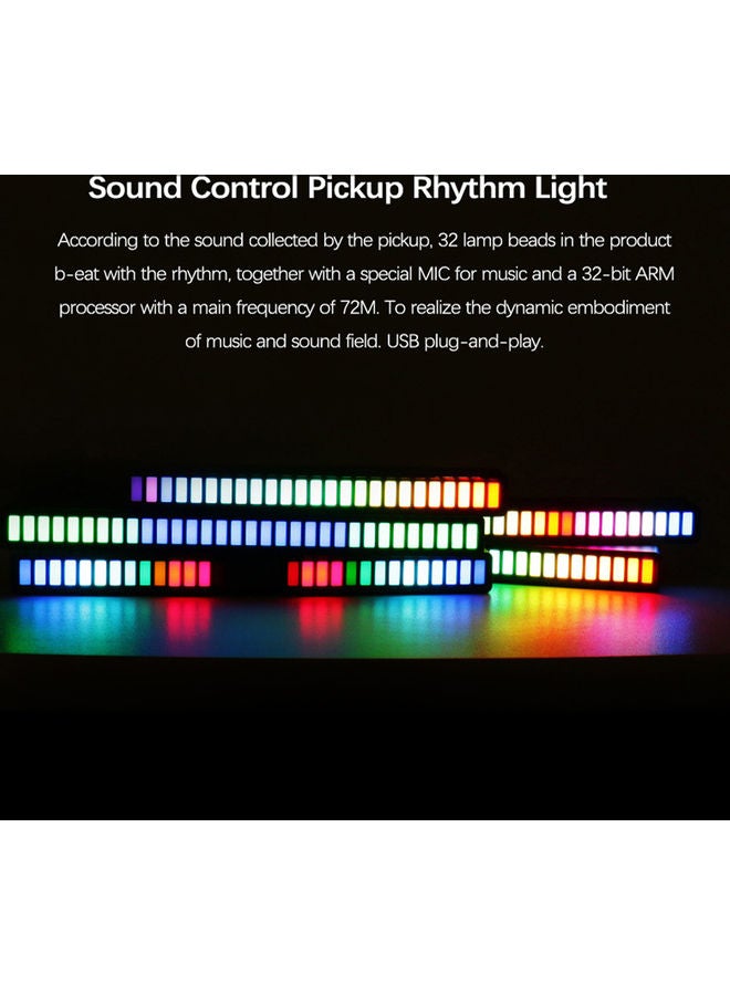 ضوء يصدر الموسيقى، بإضاءة LED RGB متعددة الألوان متعدد الألوان - Image 5