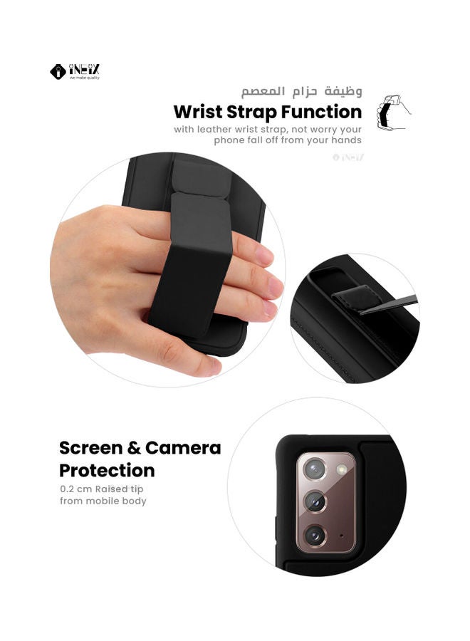 إينيكس غطاء 3 في 1 بحامل يدوي مغناطيسي لهاتف سامسونج جالاكسي نوت 20 أسود - Image 5