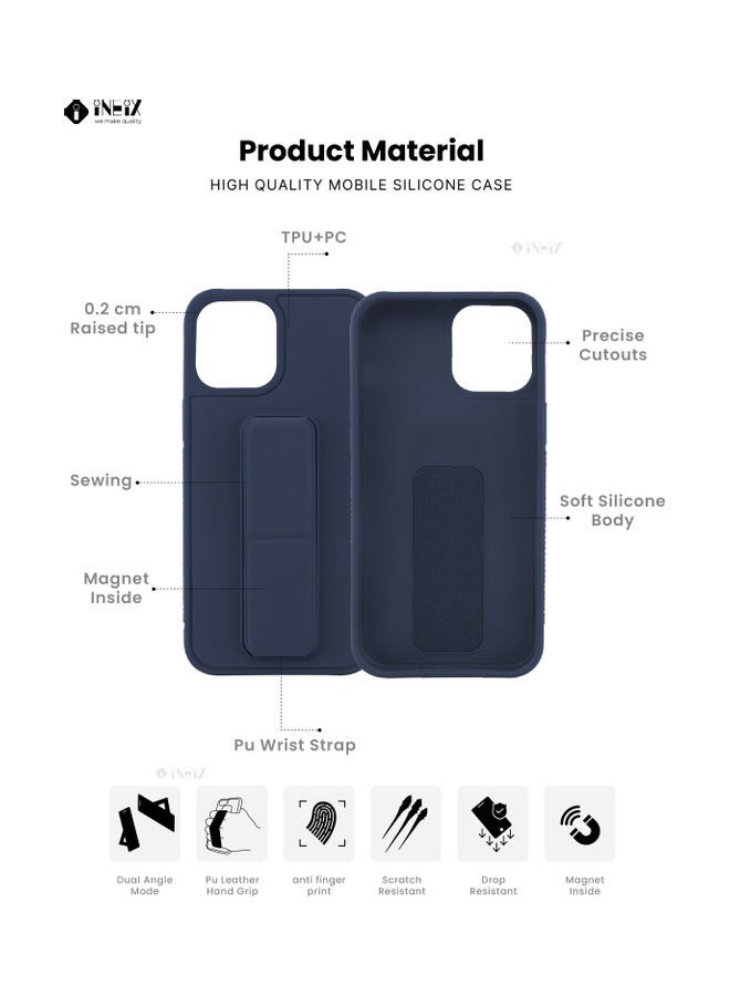 INEIX Protective Case Cover For Apple iPhone 12 Navy Blue - Image 2