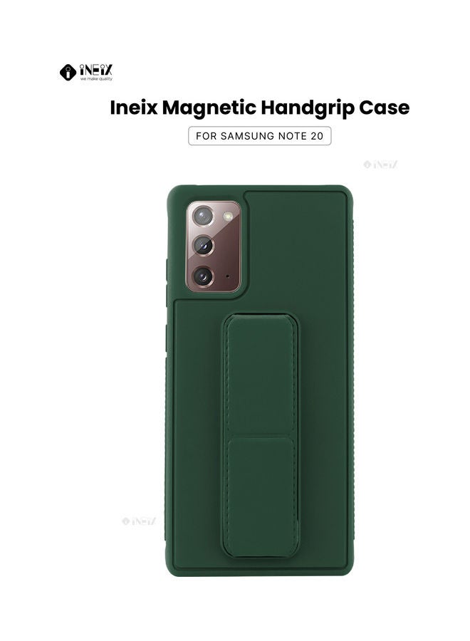 INEIX 3-In-1 Magnetic Hand Grip Holder Case For Samsung Galaxy Note20 Green - Image 1