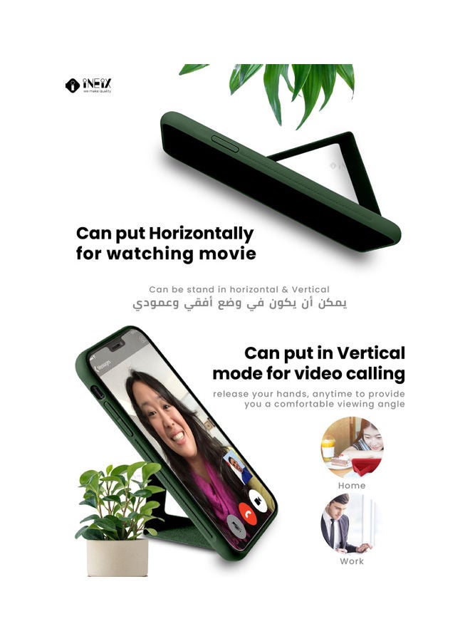 INEIX 3-In-1 Magnetic Hand Grip Holder Case For Samsung Galaxy Note20 Green - Image 4