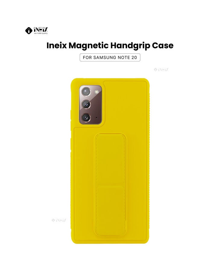 إينيكس غطاء 3 في 1 بحامل يدوي مغناطيسي لهاتف سامسونج جالاكسي نوت 20 أصفر - Image 1