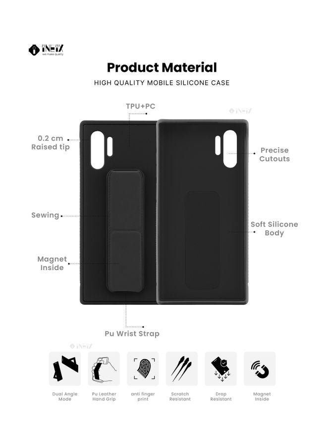 إينيكس غطاء حماية 3 في 1 مزود بمقبض مغناطيسي لهاتف سامسونج جالاكسي نوت 10+ أسود - Image 2