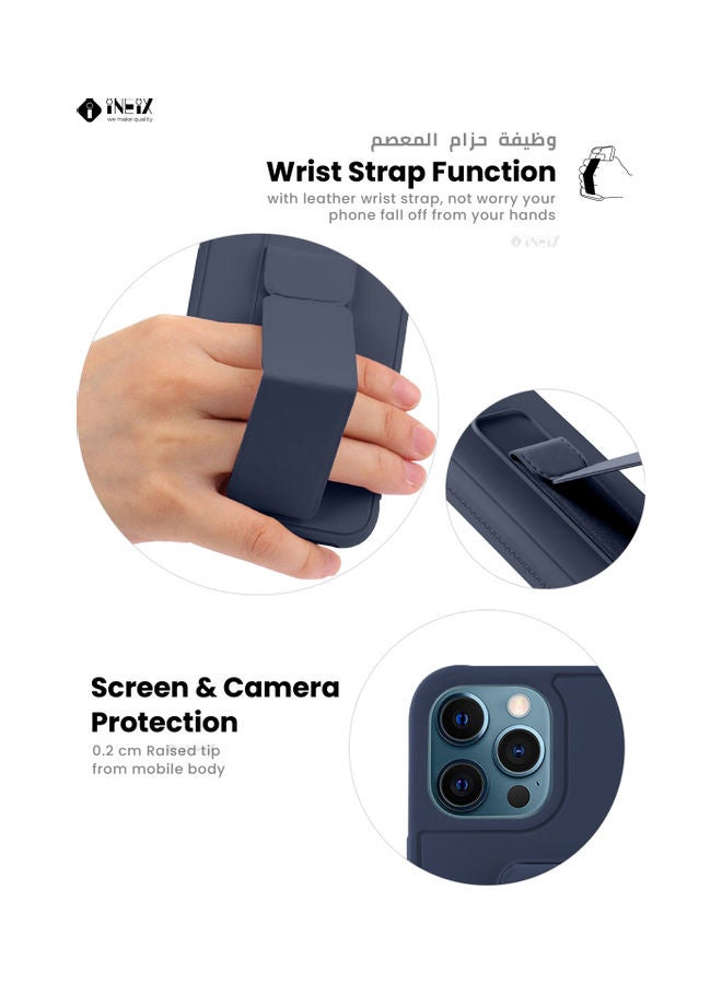 INEIX Protective Case Cover For Apple iPhone 12 Pro Navy Blue - Image 5