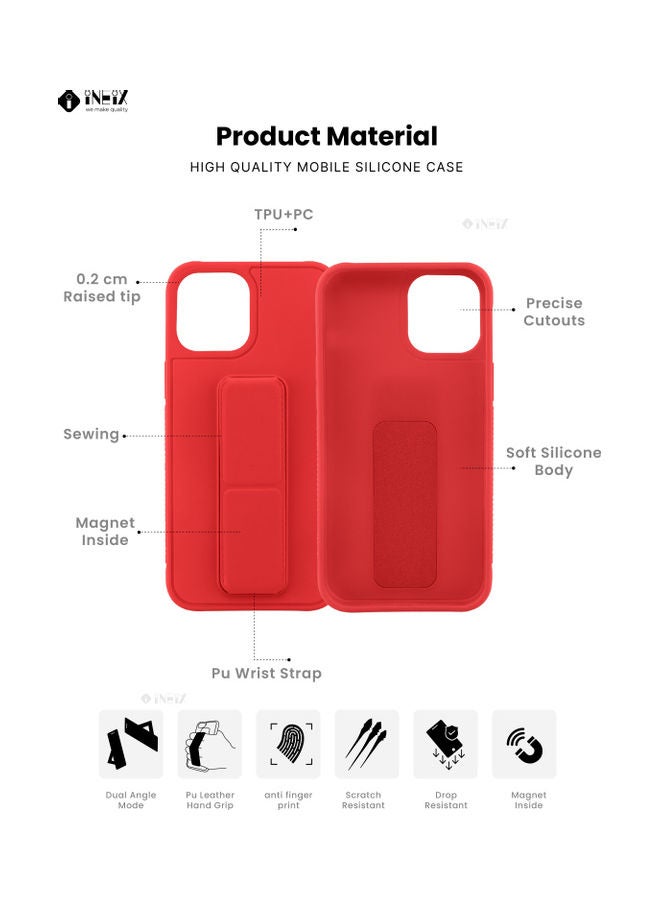 INEIX Protective Case Cover For Apple iPhone 12 Pro Red - Image 2