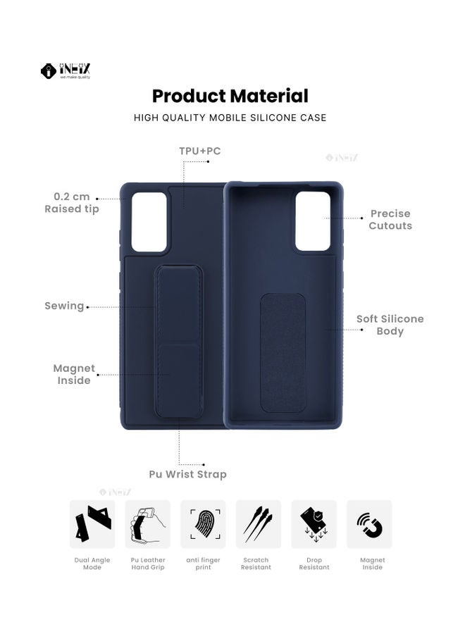 إينيكس غطاء 3 في 1 بحامل يدوي مغناطيسي لهاتف سامسونج جالاكسي نوت 20 أزرق - Image 2