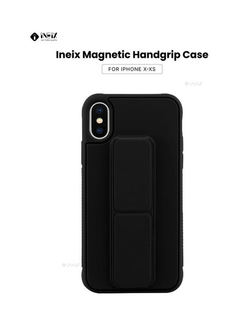 3-In-1 Magnetic Hand Grip Holder Case For Apple iPhone X/XS Black
