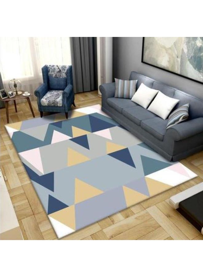Geometric Patterned Carpet Multicolour 40x60cm