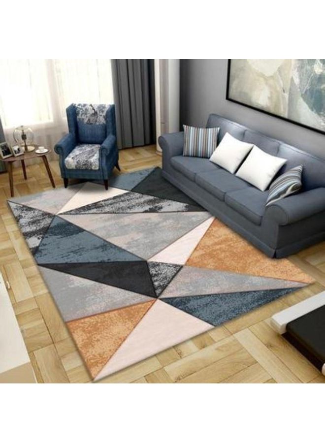 Geometric Patterned Carpet Multicolour 40x60cm