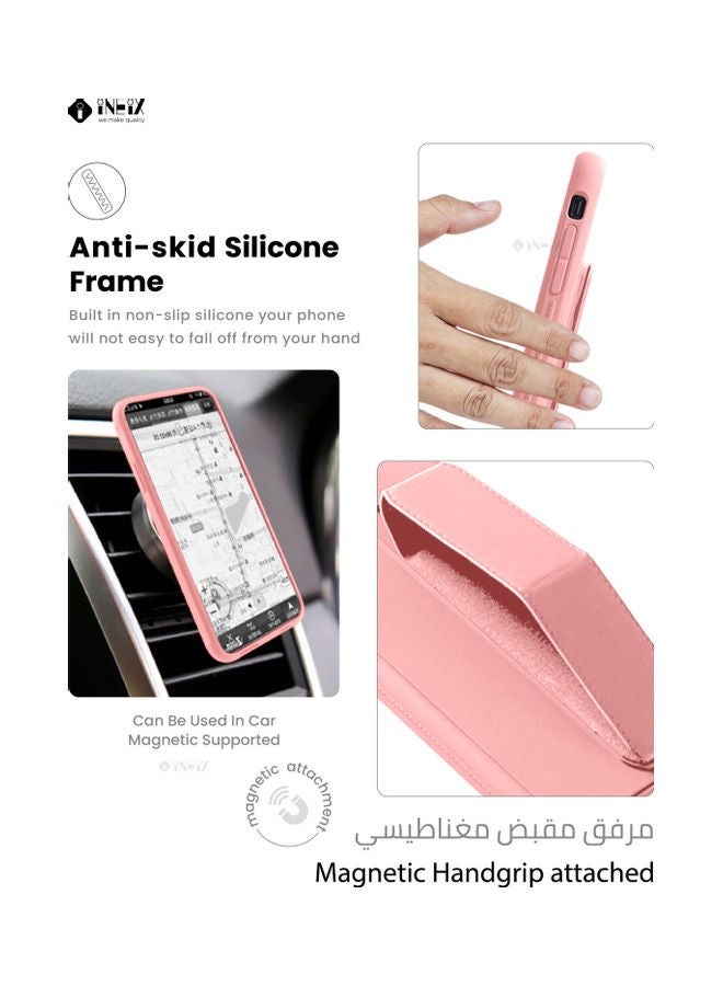 إينيكس غطاء 3 في 1 بحامل يدوي مغناطيسي لهاتف سامسونج جالاكسي S20 وردي - Image 3