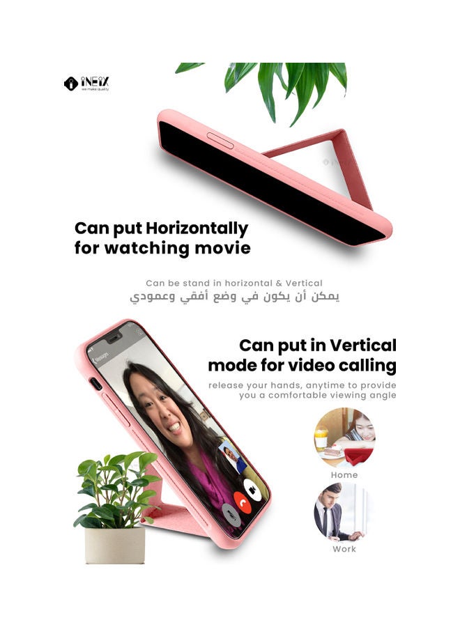 إينيكس غطاء 3 في 1 بحامل يدوي مغناطيسي لهاتف سامسونج جالاكسي S20 وردي - Image 4