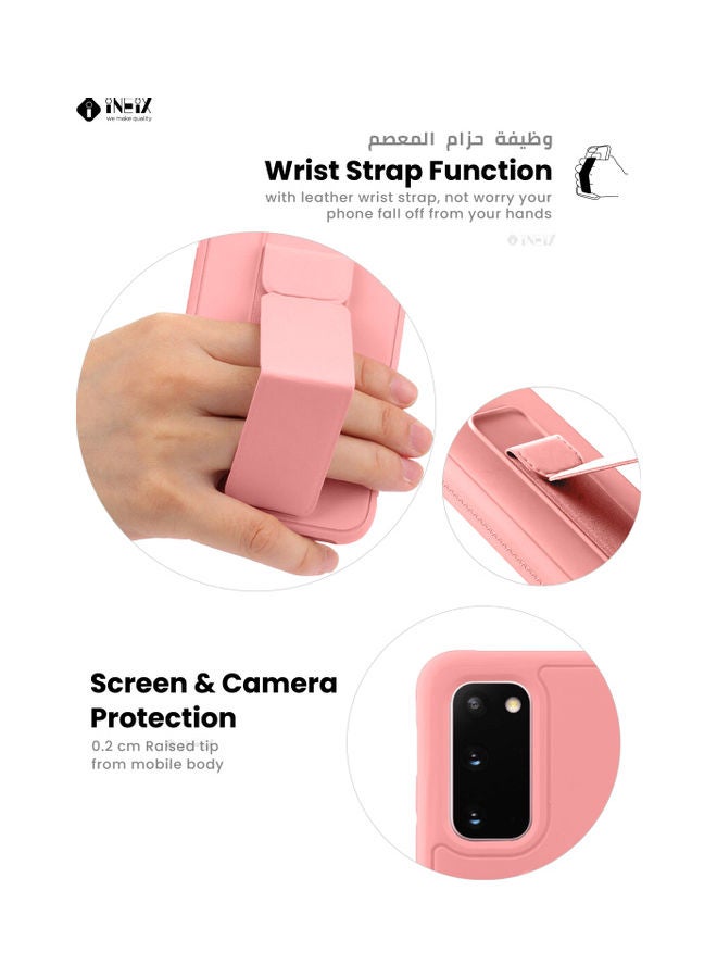 إينيكس غطاء 3 في 1 بحامل يدوي مغناطيسي لهاتف سامسونج جالاكسي S20 وردي - Image 5