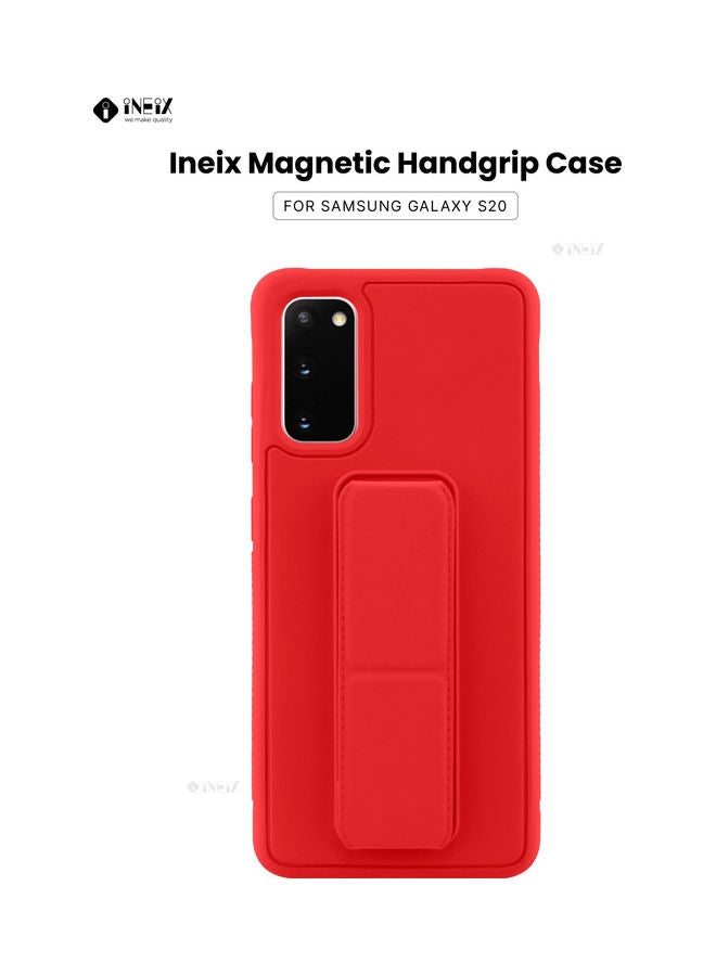 إينيكس غطاء 3 في 1 بحامل يدوي مغناطيسي لهاتف سامسونج جالاكسي S20 أحمر - Image 1