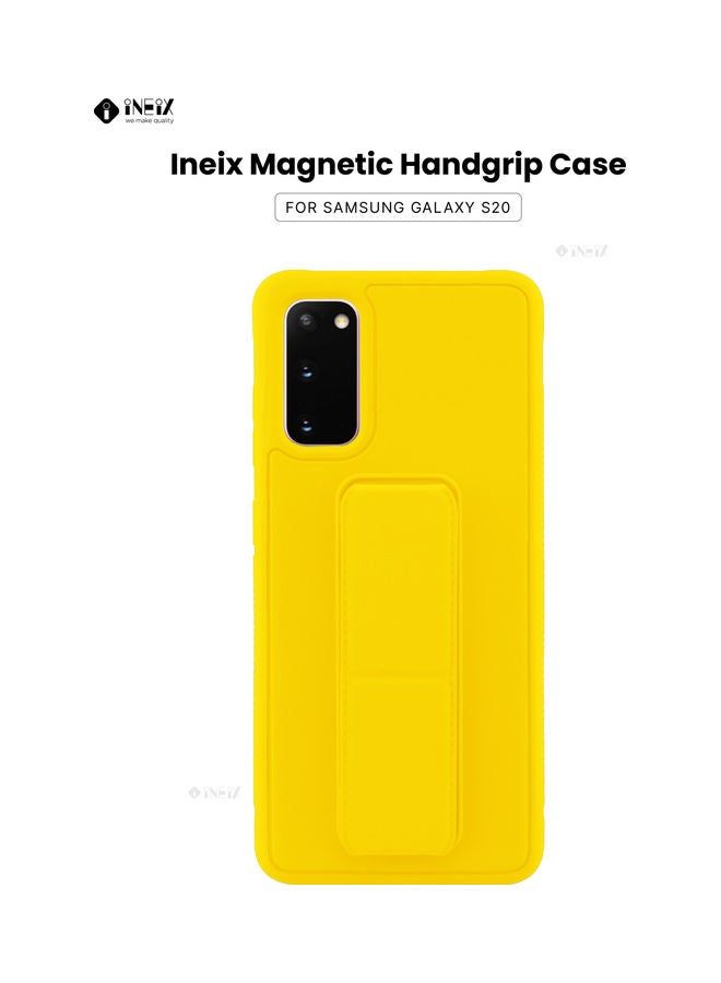 إينيكس غطاء 3 في 1 بحامل يدوي مغناطيسي لهاتف سامسونج جالاكسي S20 أصفر - Image 1