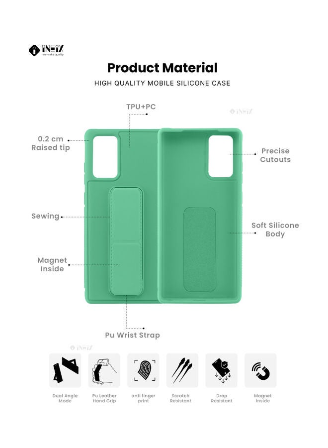 إينيكس غطاء 3 في 1 بحامل يدوي مغناطيسي لهاتف سامسونج جالاكسي نوت 20 أخضر - Image 2